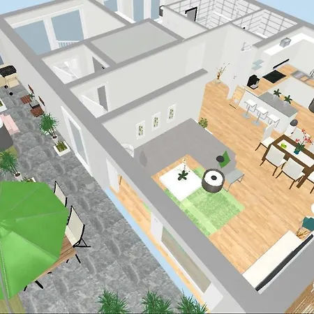 Panorama Penthouse Mit Klima Und Whirlpool Fuer Bis Zu 6 Personen 아파트 프랑켄탈