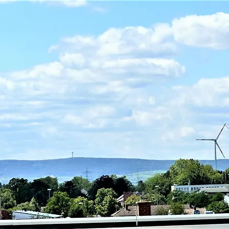 Panorama Penthouse Mit Klima Und Whirlpool Fuer Bis Zu 6 Personen * 프랑켄탈