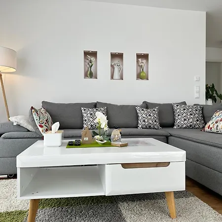 Panorama Penthouse Mit Klima Und Whirlpool Fuer Bis Zu 6 Personen * 프랑켄탈